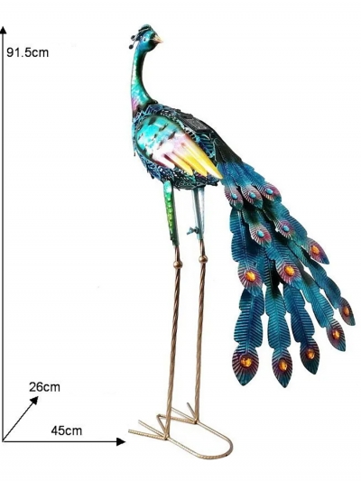 Фигурка садовая Azure Peacock-3