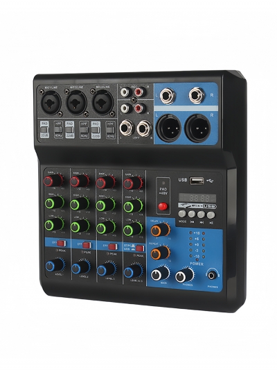 Микшерный пульт 5-ти канальный J.I.Y F-5A-2